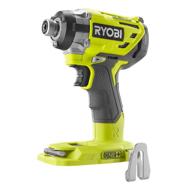 RYOBI ONE+ 18V Cordless Brushless 3-Speed 1/4 in. Hex Impact Driver (Tool Only) with Belt Clip
