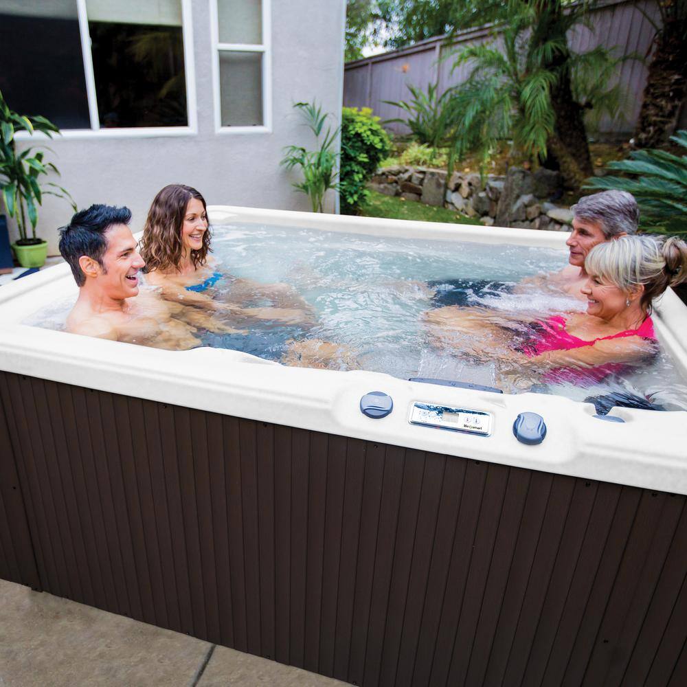 Lifesmart 5-Person Rectangle Spa with Multi-Color LED Light