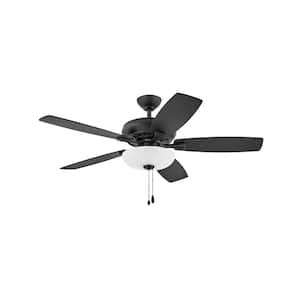 HIGHLAND ILLUMINATED 52 in. Indoor Matte Black Ceiling Fan Pull Chain