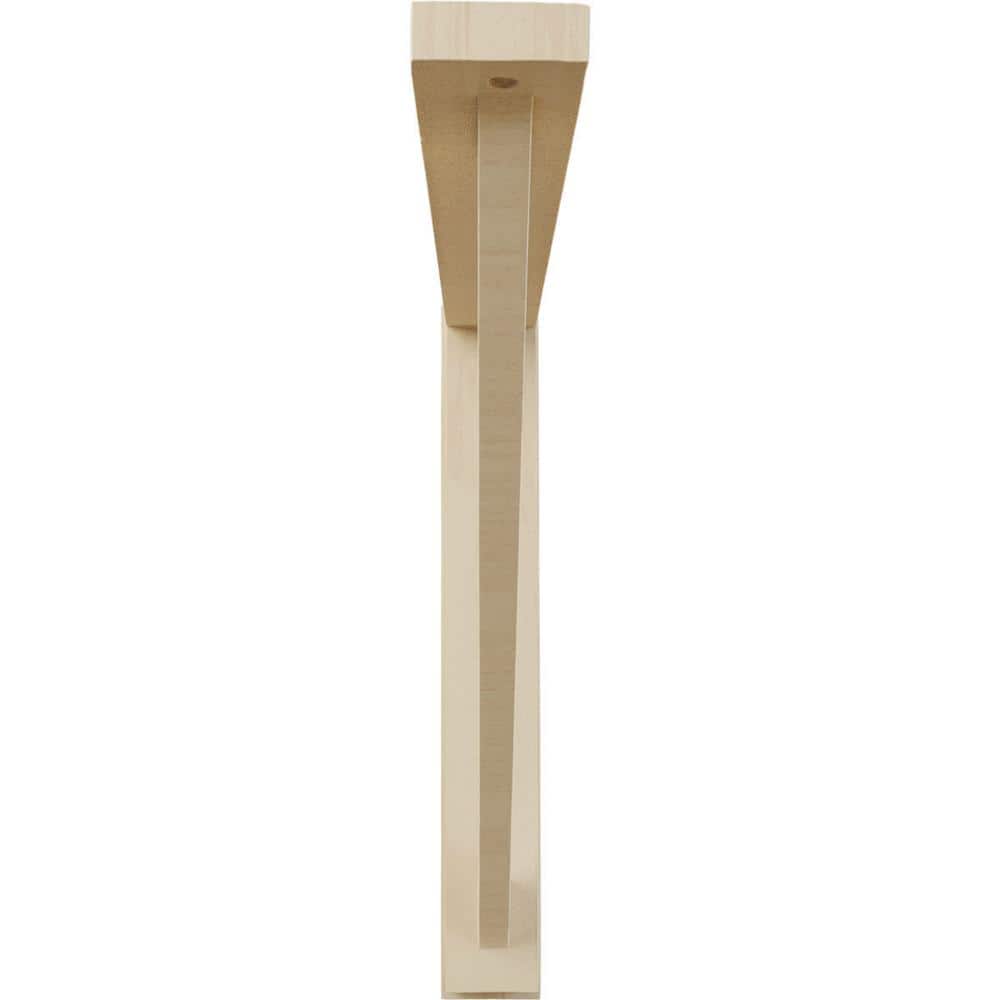 Traditional Rubberwood Shelf Bracket in Natural Finish