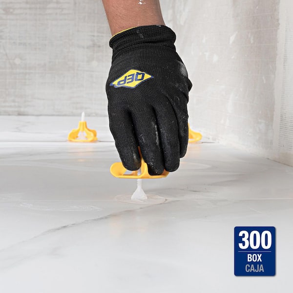 LASH360 Yellow Polymer 1.5 in Tile Leveling System Round Caps (300-Pack)