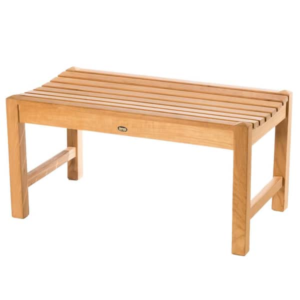 ARB Teak and Specialties Elite 35.5 in. Natural Teak Wood Outdoor Backless Bench
