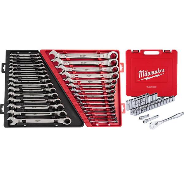 Milwaukee 48-22-9485 Metric & SAE Combo Wrench Set – With PACKOUT Organizer, 12 Piece?