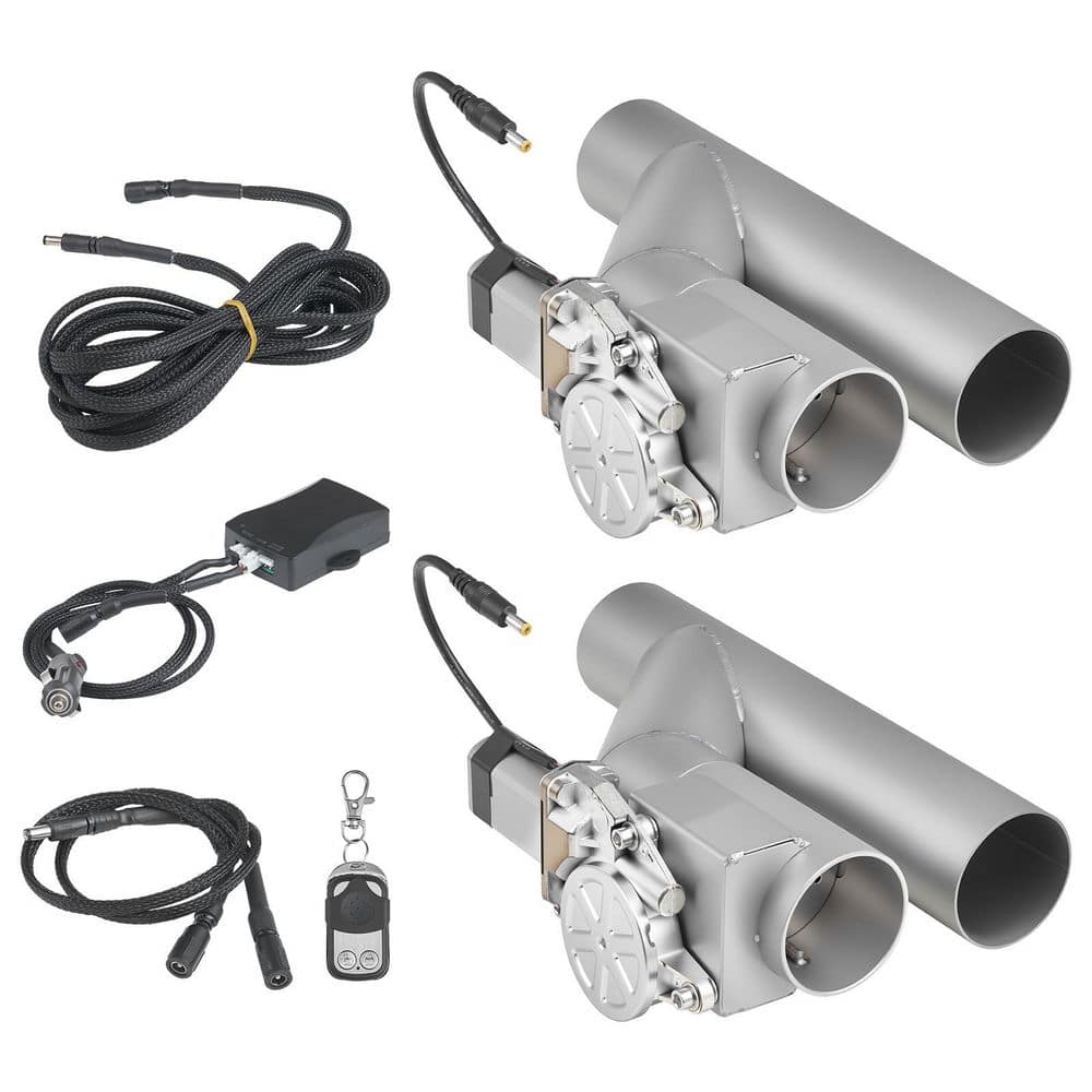 Electric Exhaust Cutout, with 1-Controller Remote Kit, 2.5 in. 2 Pieces Universal Stainless Steel Exhaust Valve Kit price history on PriceWatchPro