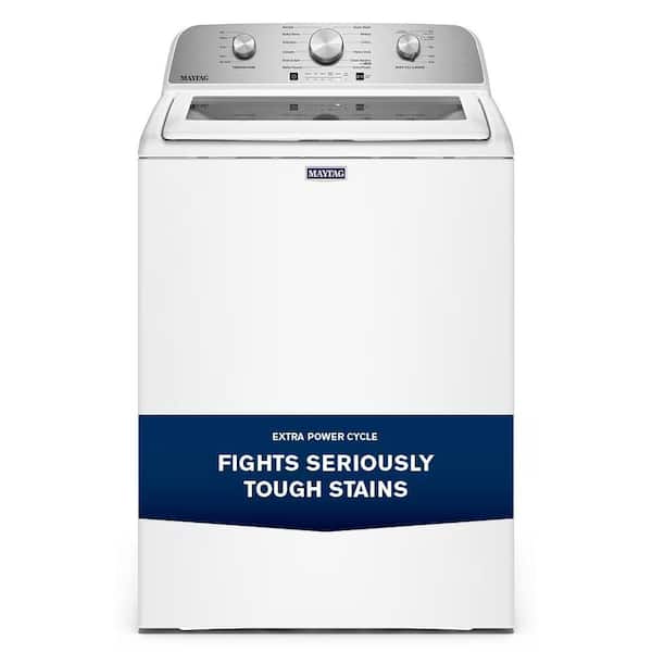 4.7 cu. ft. Top Load Washer in White with Extra Power Cycle
