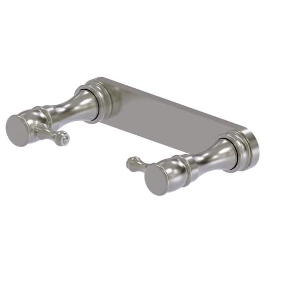 Allied Brass Traditional Style Rollerless Toilet Paper Holder in Satin Nickel