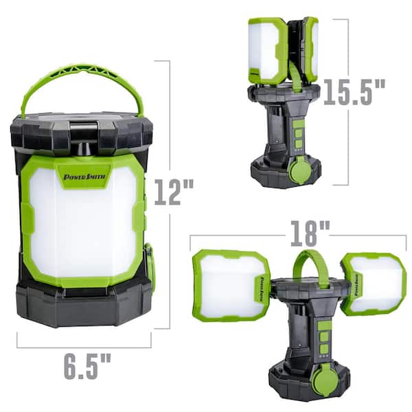 PowerSmith Voyager 5000 Lumens LED Jobsite Lantern/Work Light with