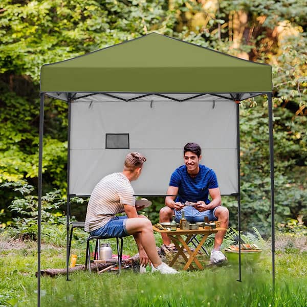 COOS BAY 6 ft. x 4 ft. Grass Green Instant Canopy Pop Up Tent with