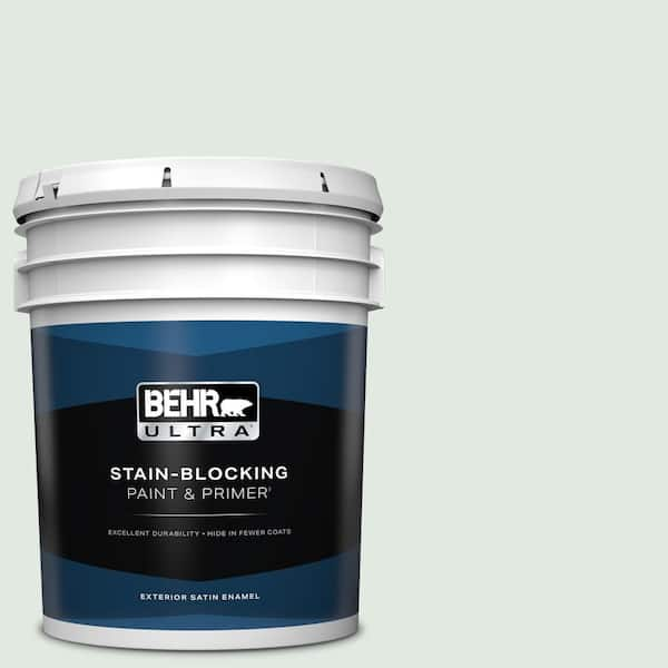 BEHR ULTRA 5 gal. #PPL-56 Winter Veil Satin Enamel Exterior Paint & Primer