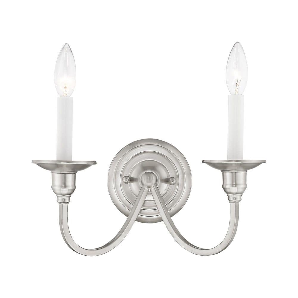 Cranford 2 Light Brushed Nickel Wall Sconce
