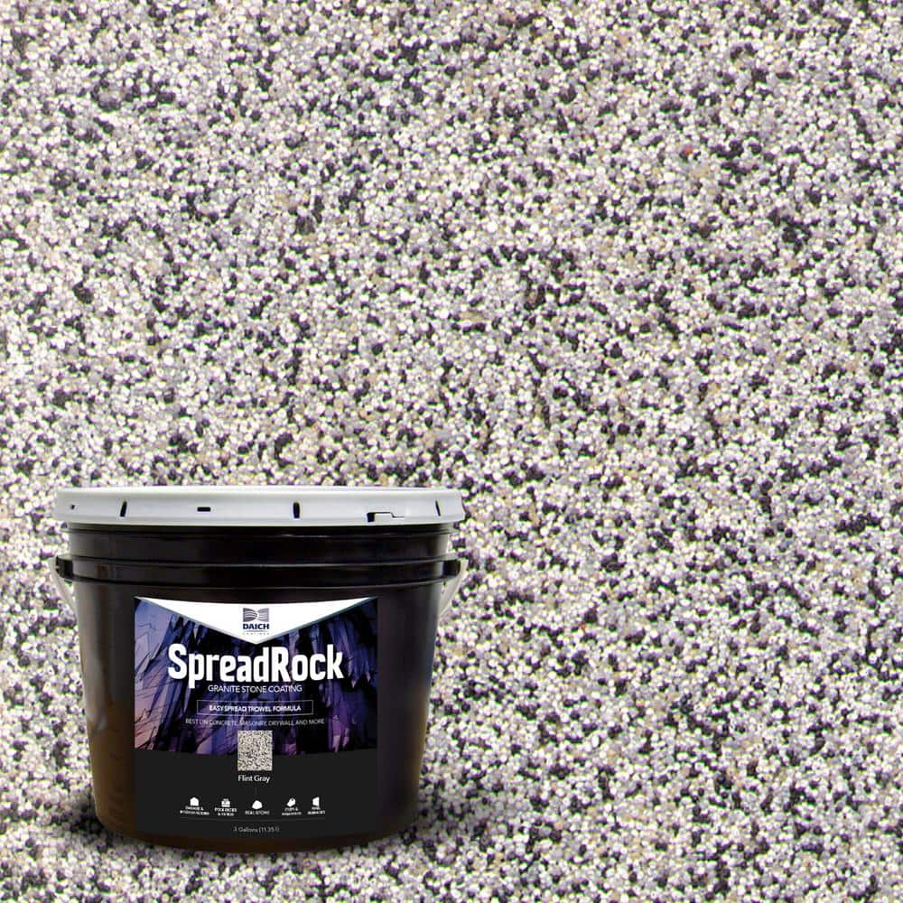 SpreadRock Granite Stone Coating 3-gal Flint Grey Interior/Exterior
