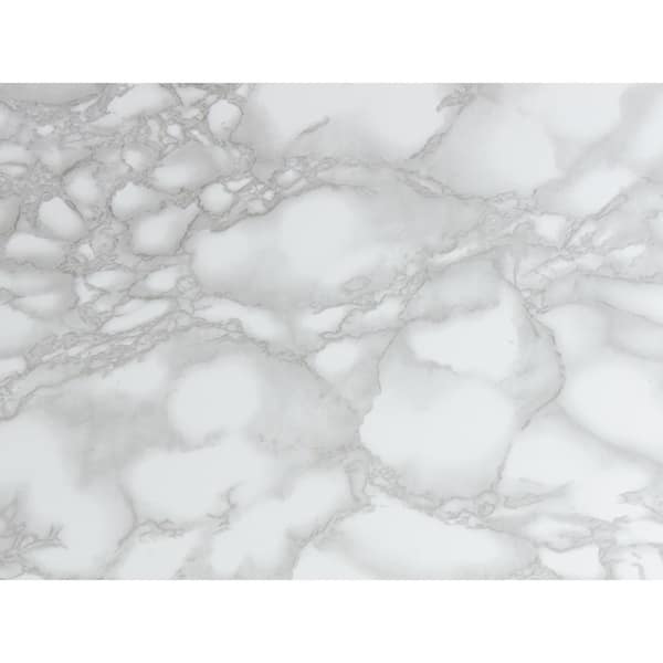 Carrara White Wall Adhesive Film (Set of 2)