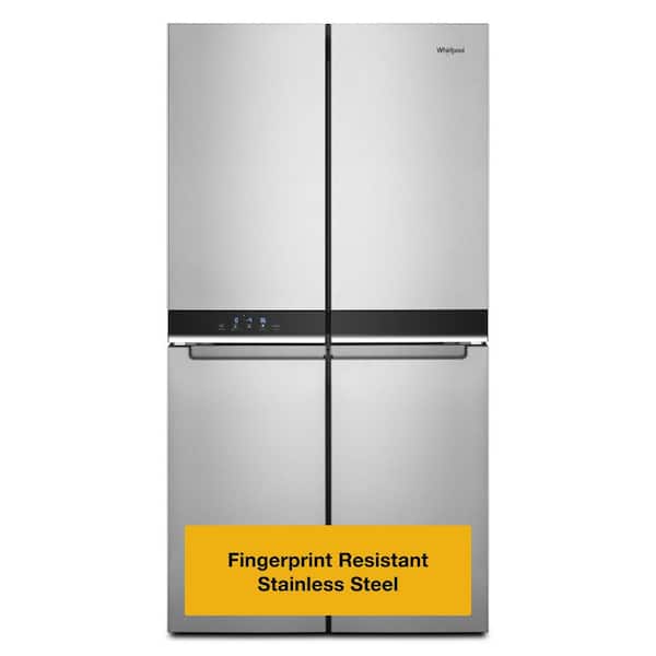19.4 cu. ft. Counter Depth French Door Refrigerator in Fingerprint Resistant Stainless Steel with 4-Doors