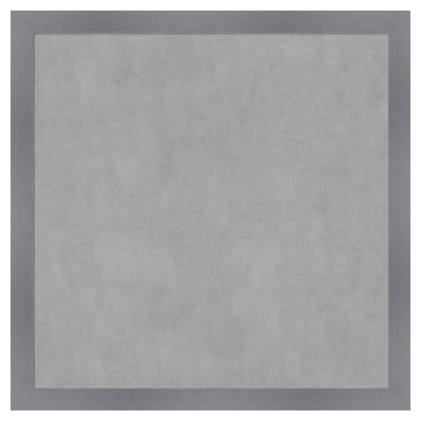 Amanti Art Edwin Grey 26 in. x 26 in. Framed Magnetic Board