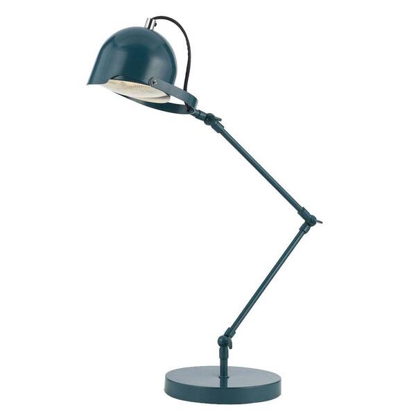 AF Lighting Cooper 22.5 in. Blue 4-Way Adjustable Desk Lamp