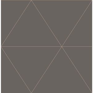 Twilight Grey Geometric Paper Strippable Roll Wallpaper (Covers 56.4 sq. ft.)