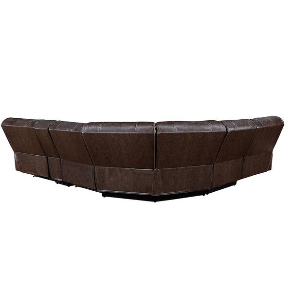 Acme Furniture Saul-117 in Pillow Top Arm 1-Piece Leather L