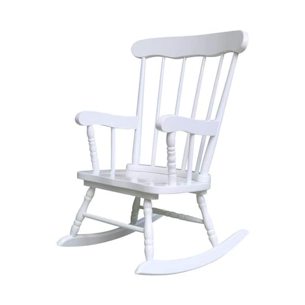 International Concepts White Rocking Kids Chair CR08-2465 - The