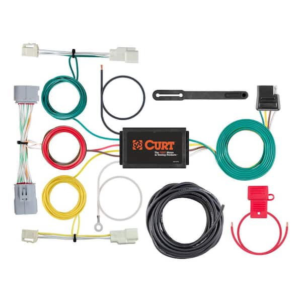 CURT Custom Wiring Harness 4-Way Flat Output Select Toyota Prius AWD-e