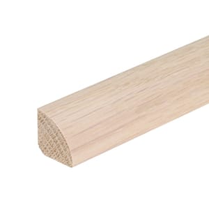 Quarter Round Theo 0.75 in. T x 0.75 in. W x 78 in. L Matte White Oak Hardwood Trim