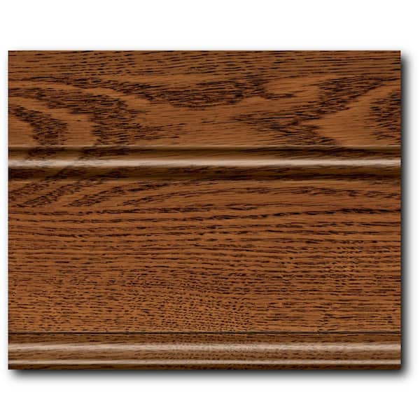 KraftMaid 4 in. x 3 in. Finish Chip Cabinet Color Sample in Cognac Oak