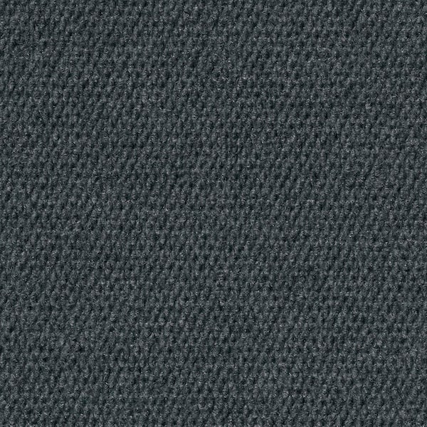 Inspirations - Gunmetal Hobnail - Gray Residential 18 x 18 in. Peel and Stick Carpet Tile Square (36 sq. ft.)