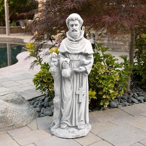 31 in. Tall Indoor/Outdoor Saint Francis Standing Statue Yard Art Decoration