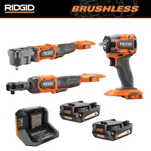 18V Brushless Cordless 3-Tool Combo Kit with (2) 2.0 Ah Batteries and Charger