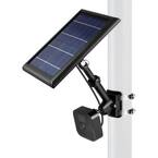 2-in-1 Universal Pole Mount for Wyze, Blink, Ring, Arlo, Eufy Camera and Solar Panel (Black)