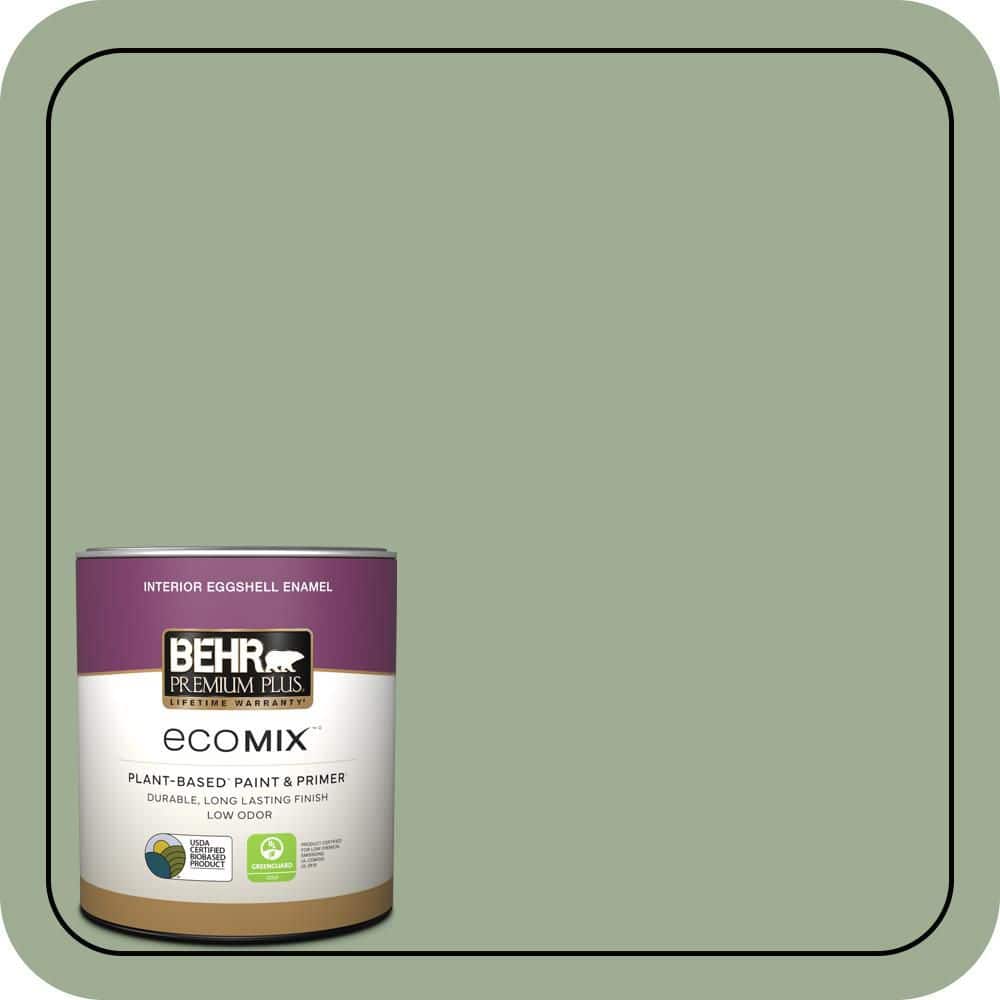 1 qt. #S390-4 Roof Top Garden Eggshell Enamel EcoMix Plant-Based Interior Paint & Primer price history on PriceWatchPro