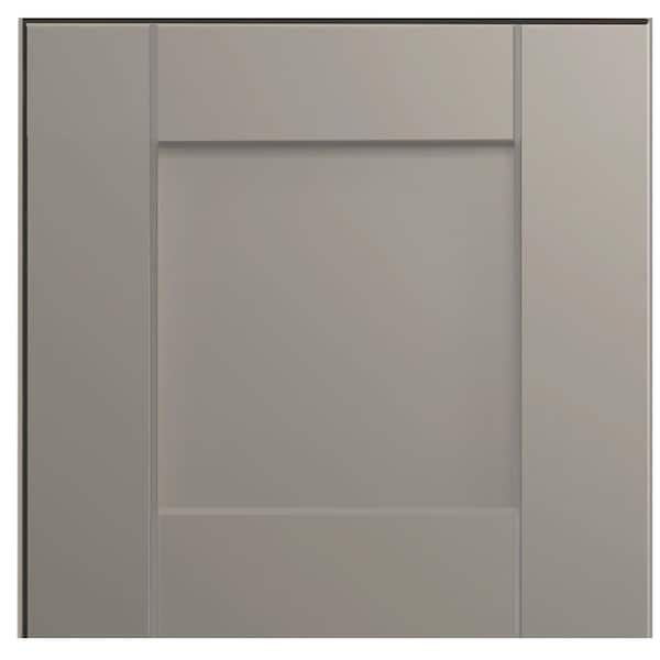 Hampton Bay Shaker 14.5 in. W x 14.5 in. H Cabinet Door Sample in Dove Gray