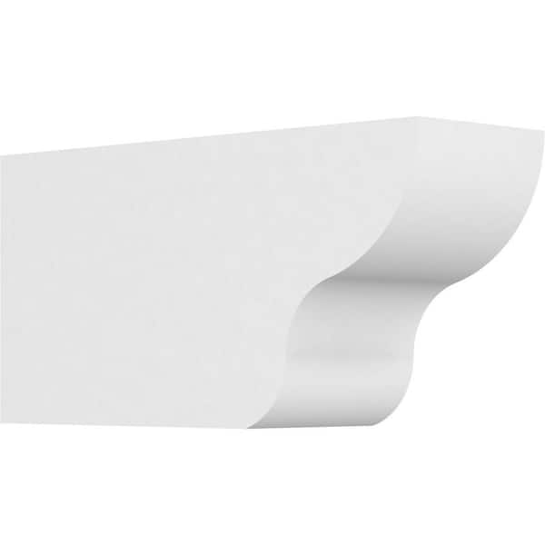 Ekena Millwork 4 in. x 6 in. x 12 in. Standard Greensboro Architectural Grade PVC Rafter Tail Brace