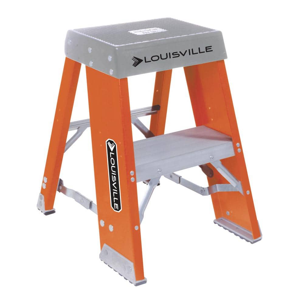 Louisville Ladder ft. Fiberglass Step Stand with 300 lbs. Load Capacity  Type IA Duty Rating FY8002 The Home Depot