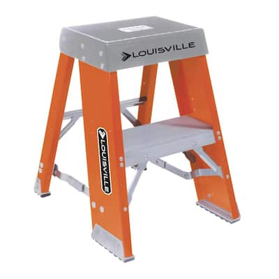 1 Step Stools Ladders The Home Depot   Louisville Ladder Step Stools Fy8002 64 400 