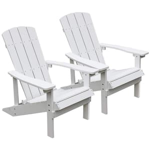 Modern White Poly Adorondic Chair (2-Pack)