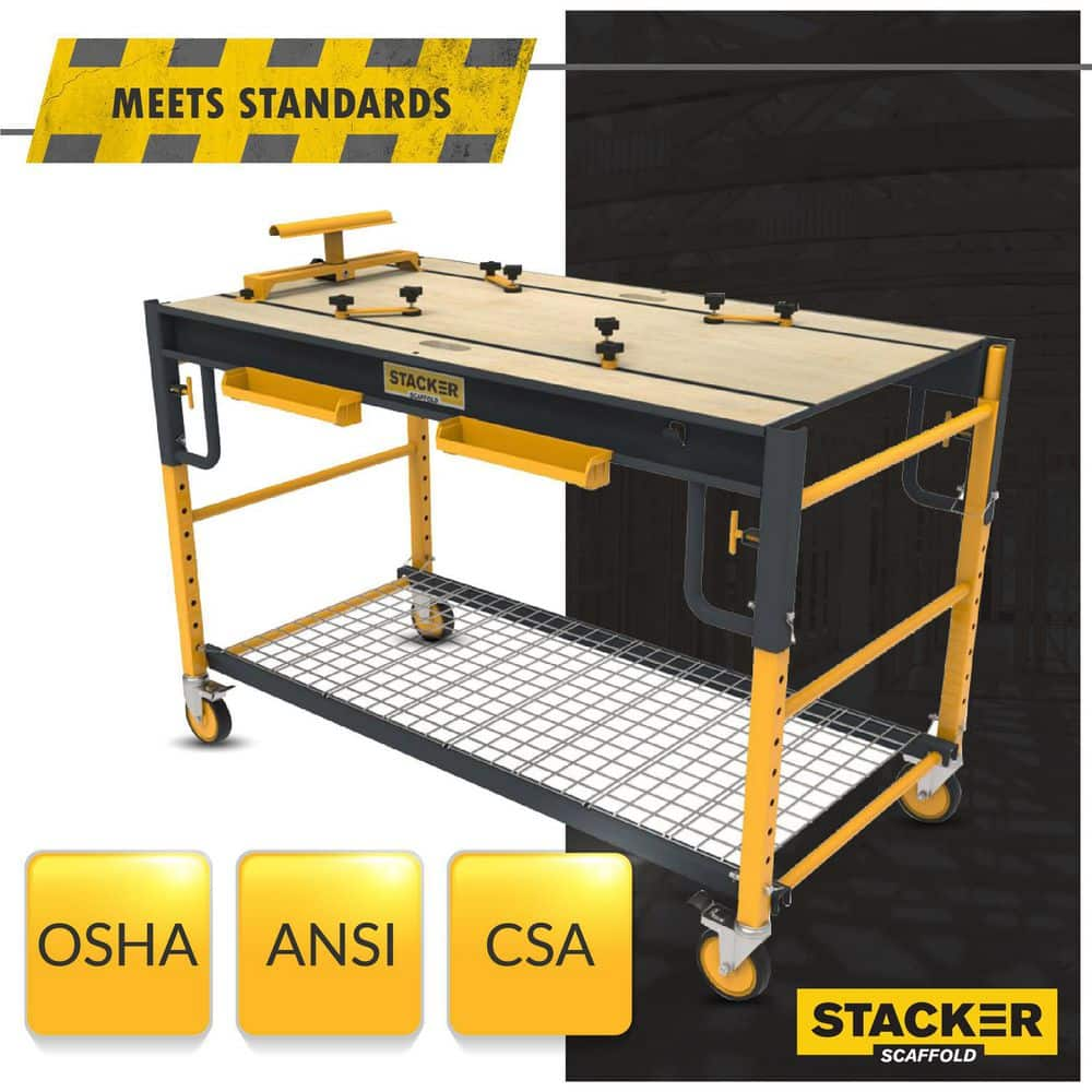 Buy Heavy-Duty 4-in-1 Multi-Function Baker Rolling Scaffold Workbench ...