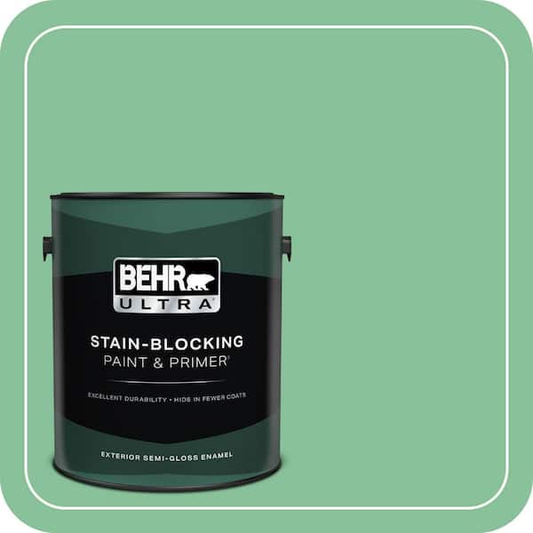 BEHR ULTRA 1 gal. #MQ6-40 Country Weekend Semi-Gloss Enamel Exterior Paint & Primer