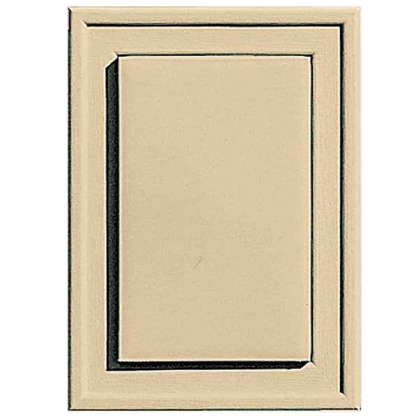 Builders Edge 4.5 in. x 6.25 in. #012 Dark Almond Raised Mini Universal Mounting Block