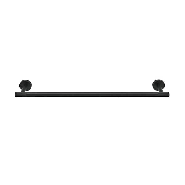 Swiss Madison Avallon 24 in. Wall Mounted Towel Bar in Matte Black