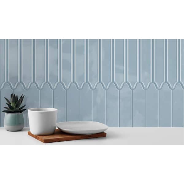 Concerto-Brassini Bernolli 2 in. x 9 in. Glossy Ceramic Lantern Wall Tile (8.63 sq. ft./Case)