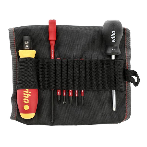 8-Piece Insulated TorqueVario-s 10-50 in. /lbs. and SlimLine Blade Set, Slotted and Phillips Screwdrivers