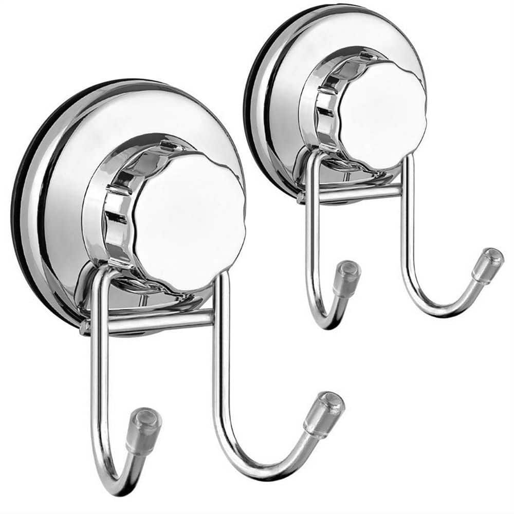 2 Pack Suction Hooks for Shower Wall Black Suction Cup Bathroom Towel Hooks  304 Stainless Steel Removable Suction Towel Rack and Kitchen Organizer fo -  Imported Products from USA - iBhejo