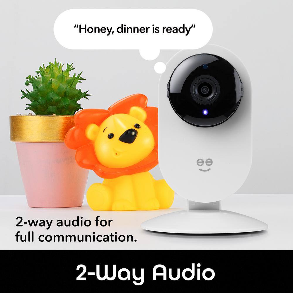 Geeni Glimpse 1080p HD White Wireless Indoor Security Camera 2-Pack