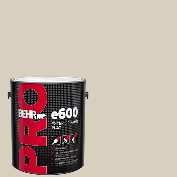 BEHR PRO 1 gal. #PPU7-09 Aged Beige Flat Exterior Paint