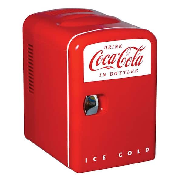 Koolatron 0.14 cu. ft. Retro Fridge in Red
