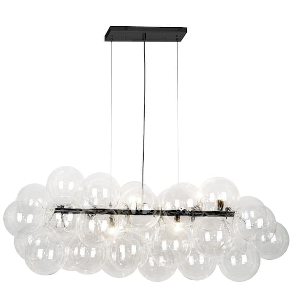 Comet 10-Light Matte Black 41in Incandescent Chandelier