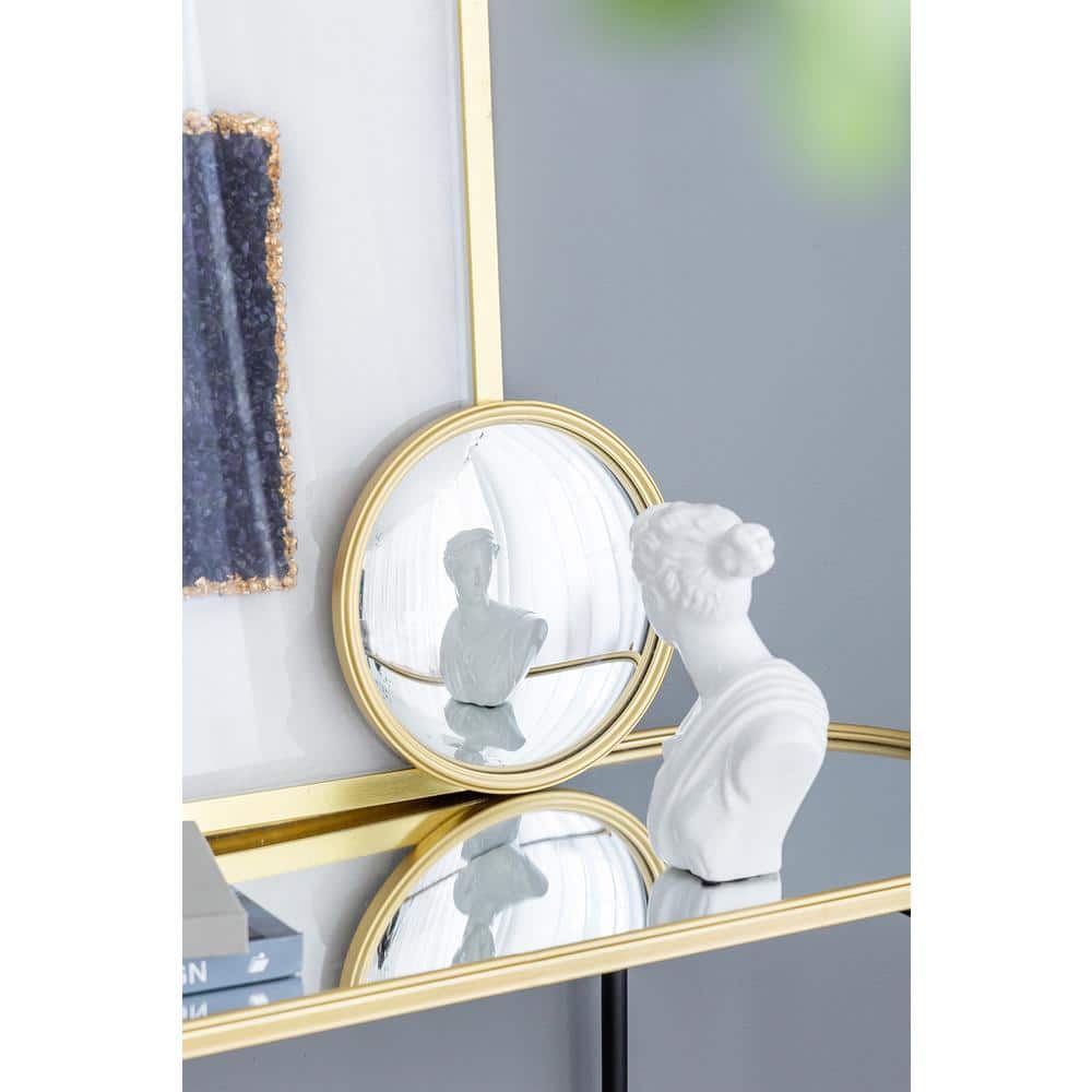 10.4 in. W x 10.4 in. H Round Wall Bathroom Vanity Mirror
