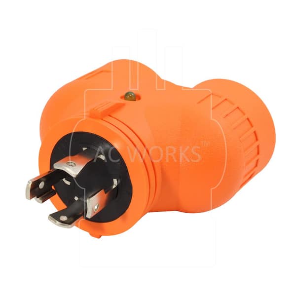 L5-30P 30A 3-Prong Locking Plug to CS6364 50A Connector Transfer Switch – AC Connectors