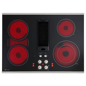30 in. Downdraft Electric Cooktop in Stainless Steel