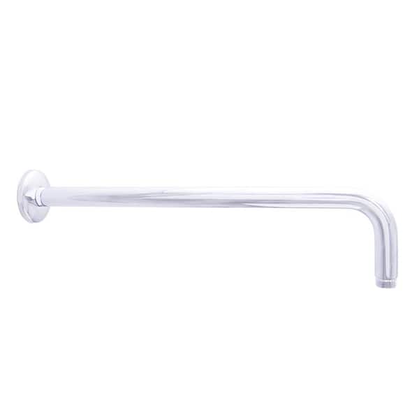 Dyconn 16 in. Right Angled Shower Arm with Flange in Polished Chrome